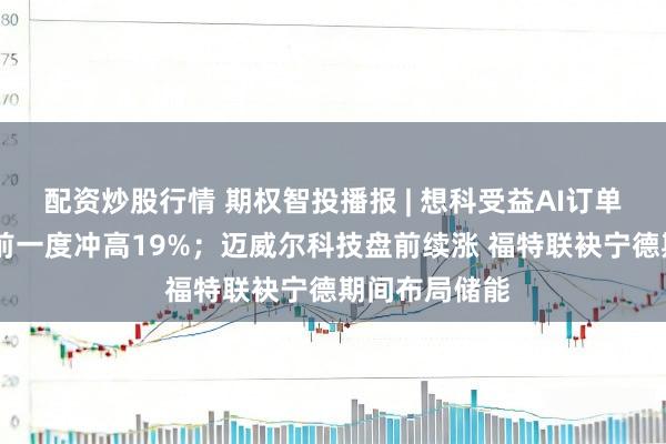 配资炒股行情 期权智投播报 | 想科受益AI订单大幅上调 盘前一度冲高19%；迈威尔科技盘前续涨 福特联袂宁德期间布局储能