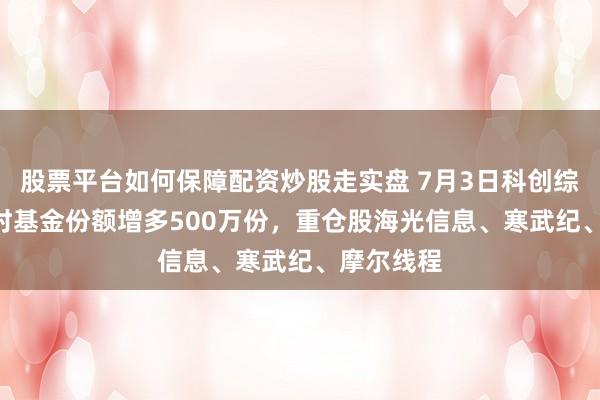 股票平台如何保障配资炒股走实盘 7月3日科创综指ETF博时基金份额增多500万份，重仓股海光信息、寒武纪、摩尔线程
